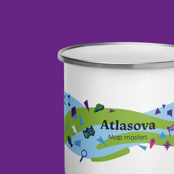 Enamel mug exploding world – Image 3
