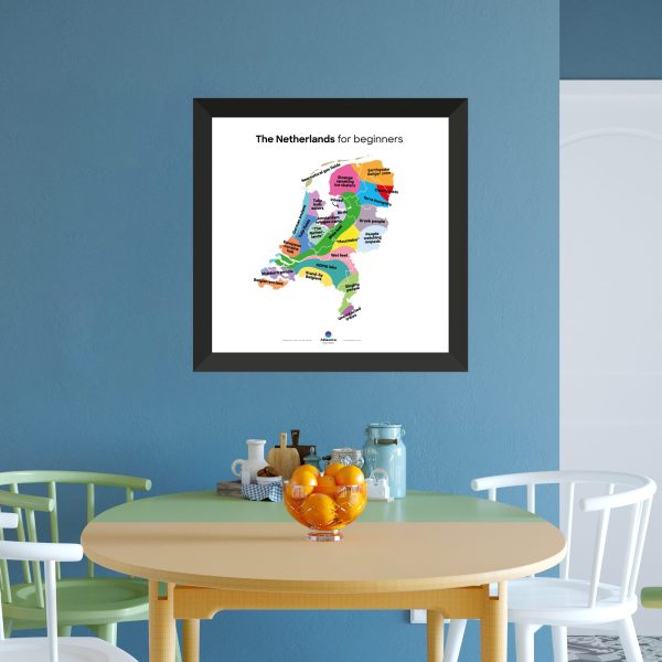 Print 'The Netherlands for Beginners' 50 x 50 cm – Image 4