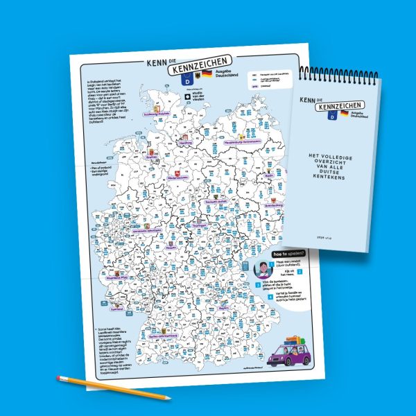 Les plaques d'immatriculation à colorier - Edition Allemagne